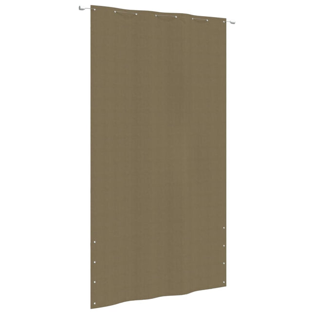 Balkonscherm 160x240 cm oxford stof taupe 160 x 240 cm Taupe