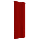 Balkonscherm 80x240 cm oxford stof rood 80 x 240 cm Rood