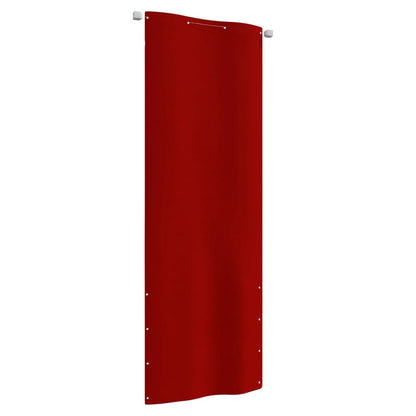 Balkonscherm 80x240 cm oxford stof rood