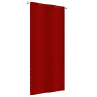 Balkonscherm Oxford Stof 100 x 240 cm Rood