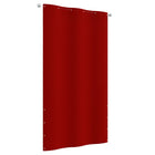 Balkonscherm Oxford Stof 120 x 240 cm Rood