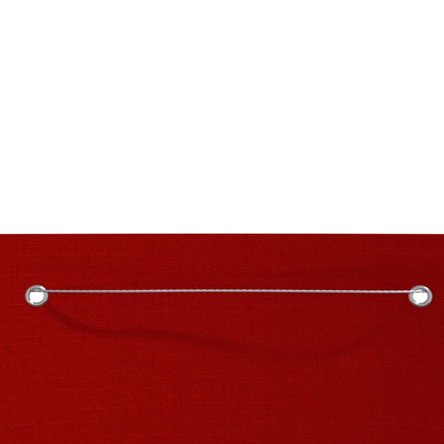 Balkonscherm Oxford Stof 120 x 240 cm Rood