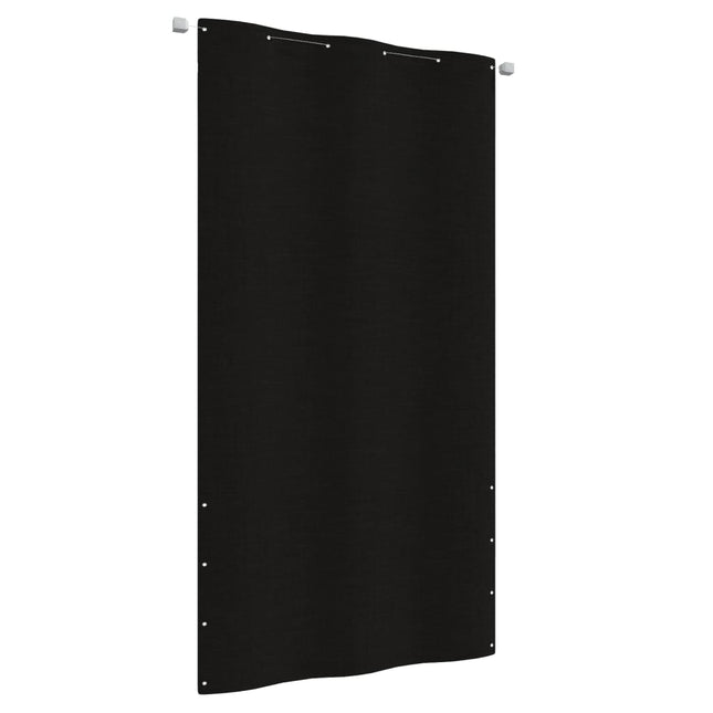 Balkonscherm Oxford Stof 120 x 240 cm Zwart