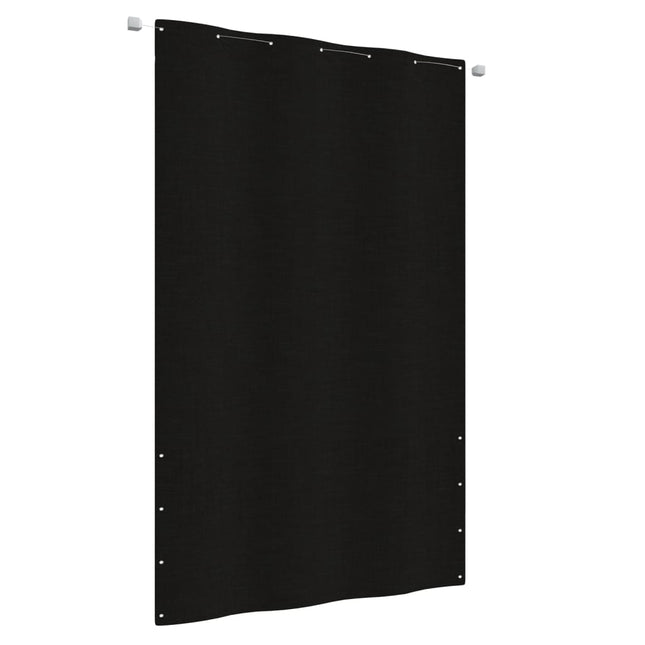 Balkonscherm 140x240 cm oxford stof zwart 140 x 240 cm Zwart