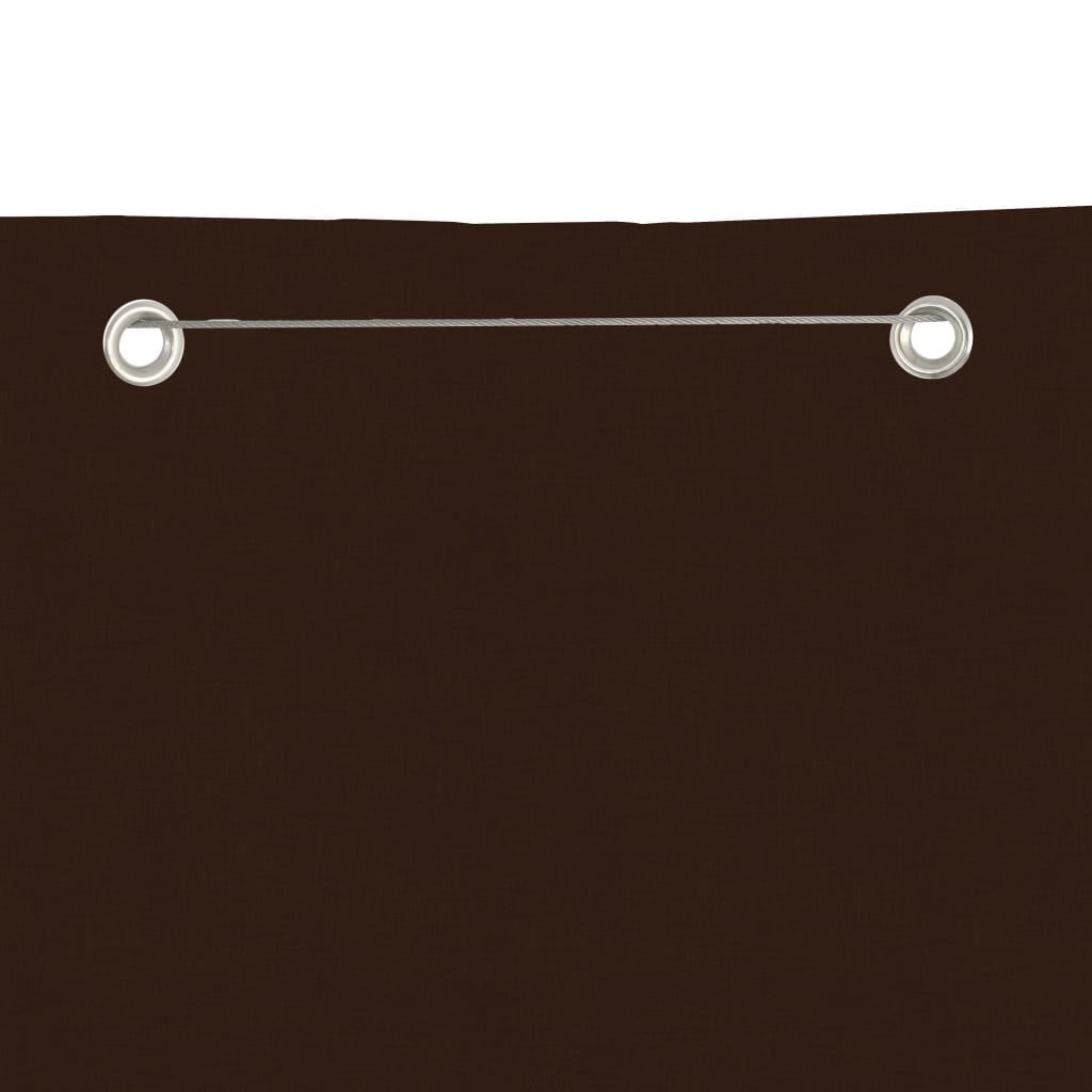 Balkonscherm Oxford Stof 140 x 240 cm Bruin