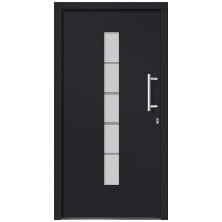 Voordeur Aluminium En Pvc Antraciet 100 x 200 cm Rechts