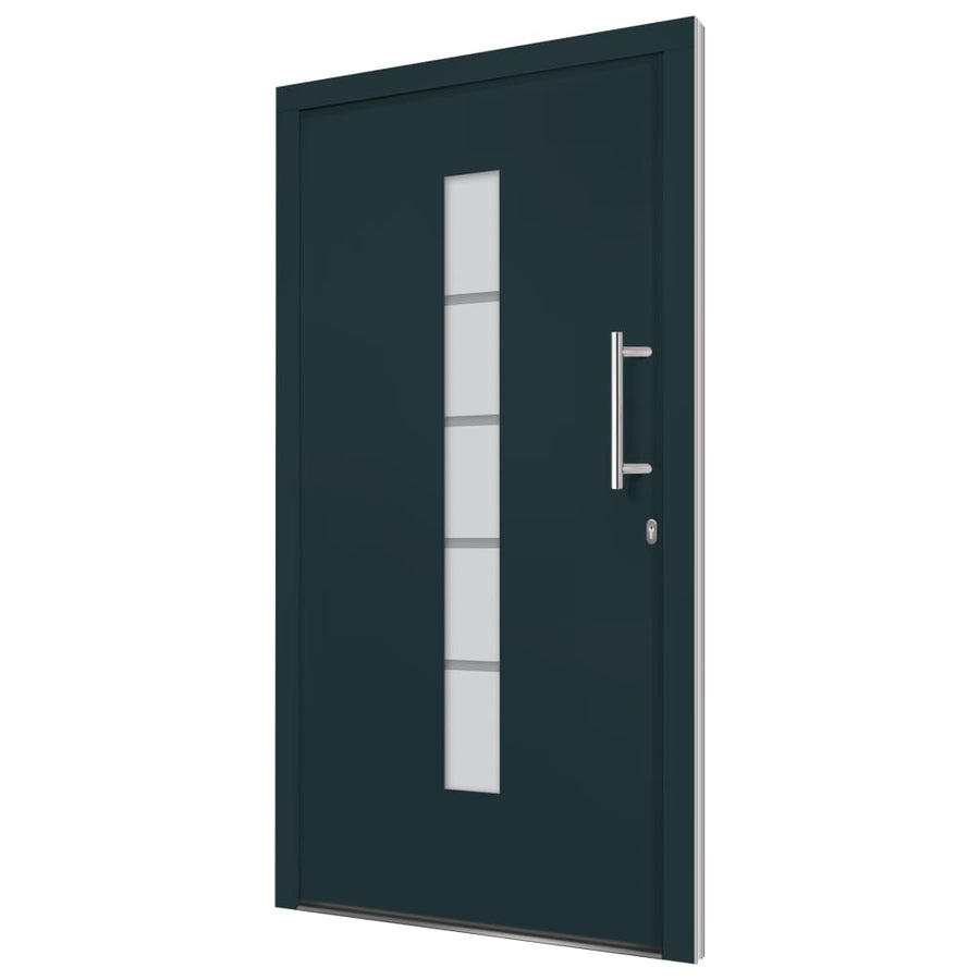 Voordeur Aluminium En Pvc Antraciet 100 x 200 cm Rechts