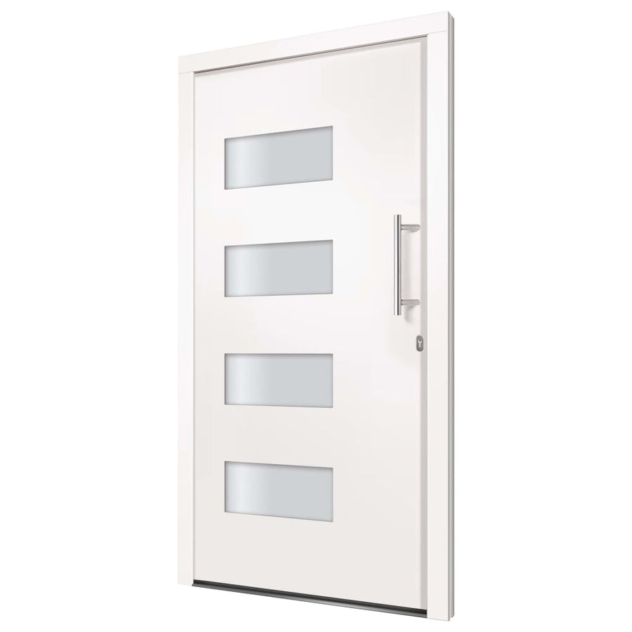 Voordeur 100X200 Cm Aluminium En Pvc Wit