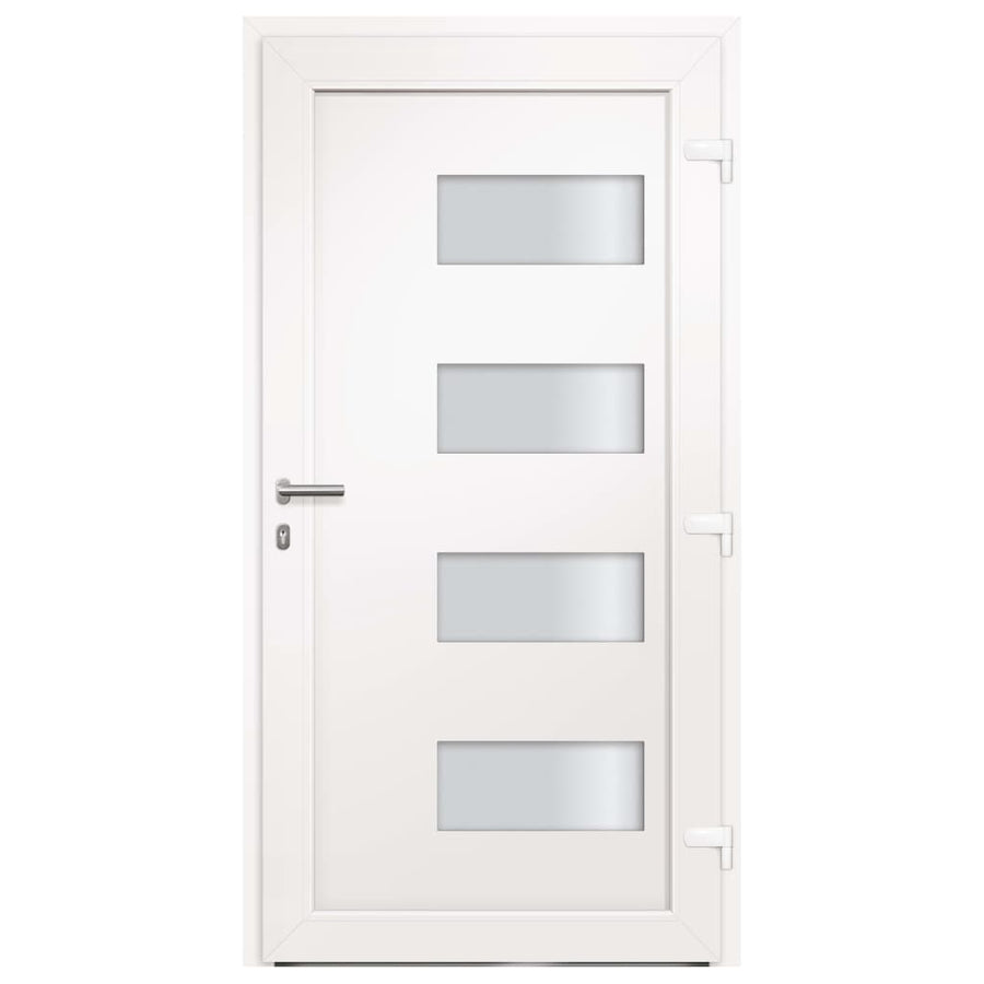 Voordeur 100X200 Cm Aluminium En Pvc Wit