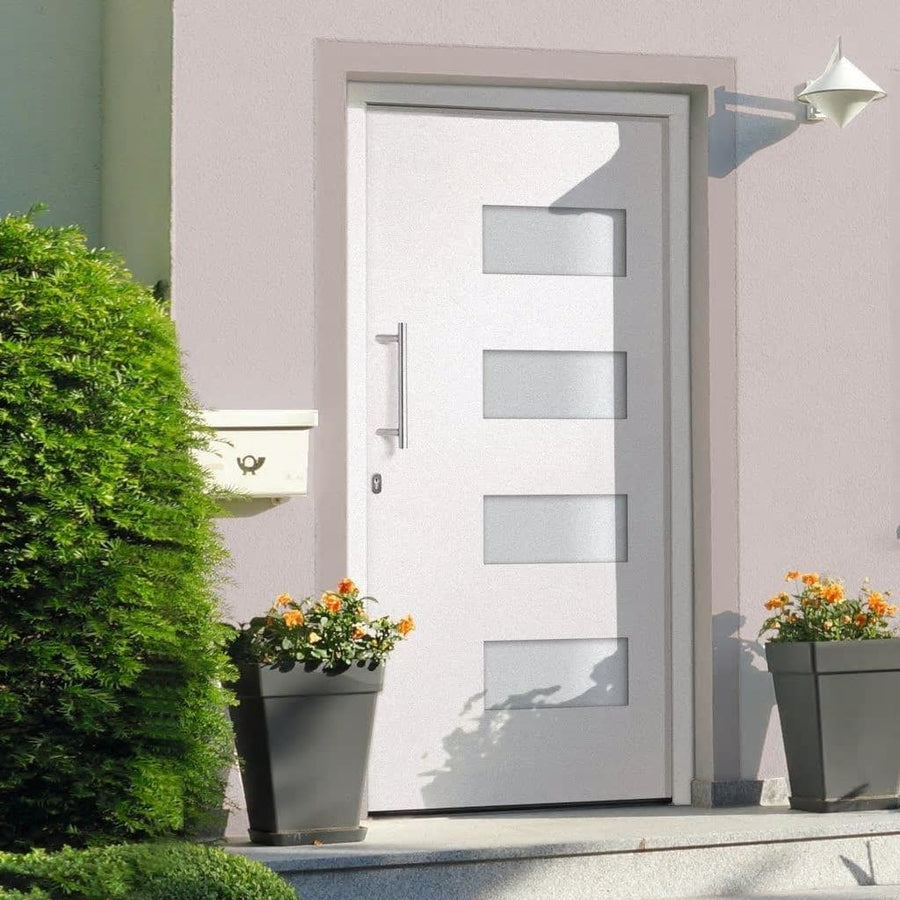 Voordeur 100X200 Cm Aluminium En Pvc Wit