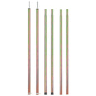 Tent poles 2 pcs telescopic 170-255 cm galvanized steel