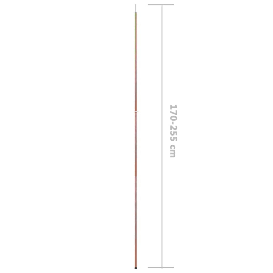 Tentstokken Telescopisch 170-55 Cm Gegalvaniseerd Staal 2