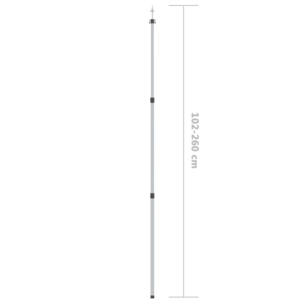 Luifelstokken Telescopisch 10-60 Cm Aluminium 2