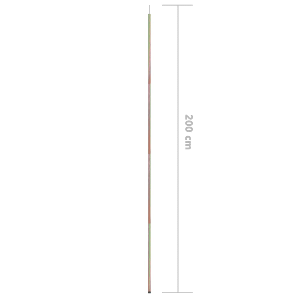 Zonneschermpalen Gegalvaniseerd Staal 2 200 cm