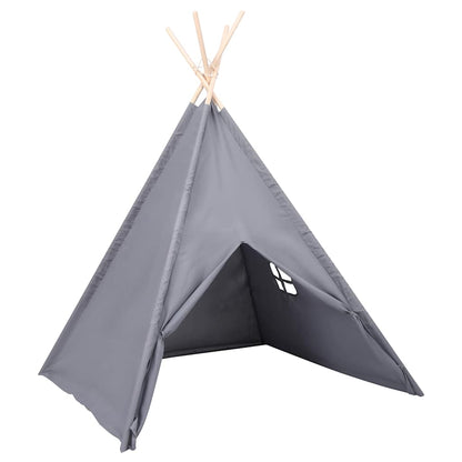 Kindertipitent Met Tas 120X120X150 Cm Peachskin Grijs