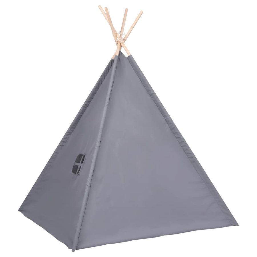 Kindertipitent Met Tas 120X120X150 Cm Peachskin Grijs