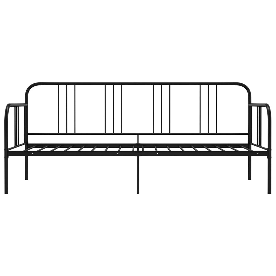 Slaapbankframe Metaal 90X200 Cm Zwart
