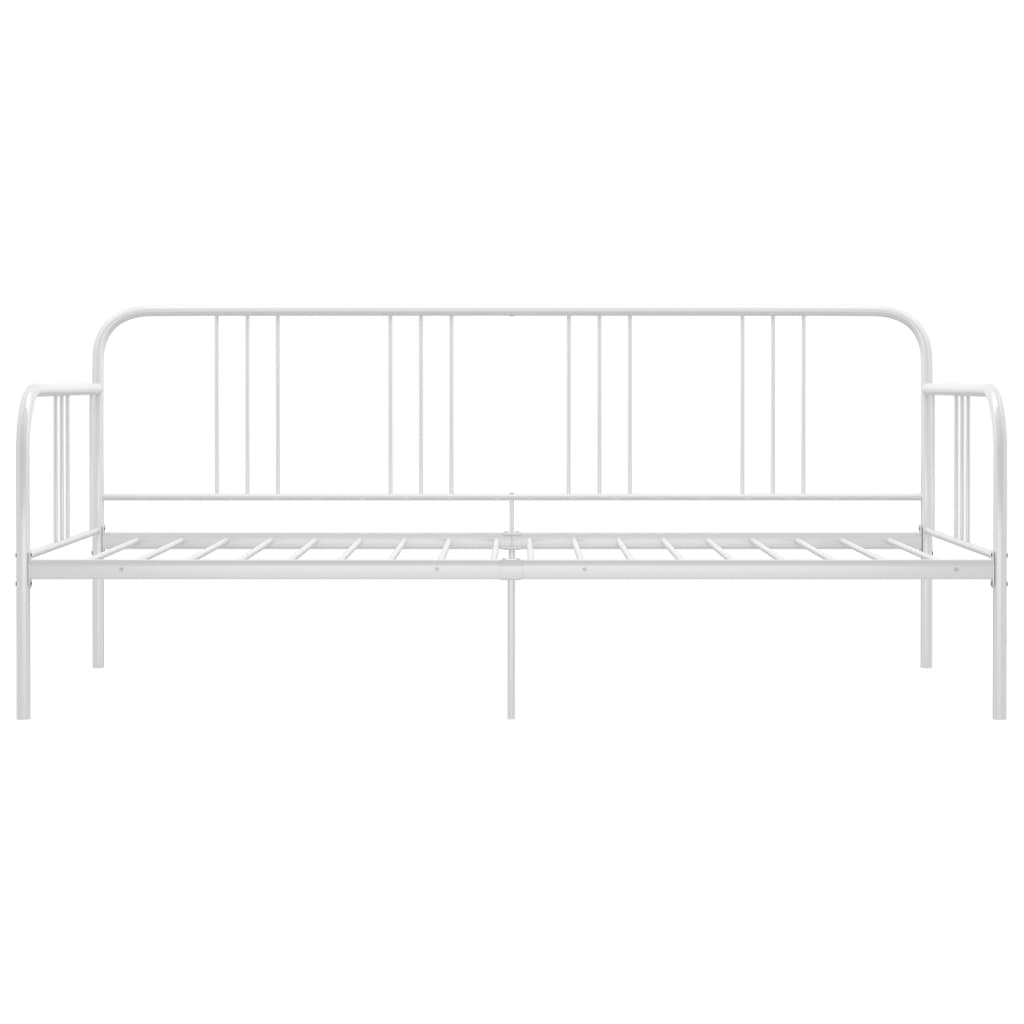 Slaapbankframe Metaal 90X200 Cm Wit