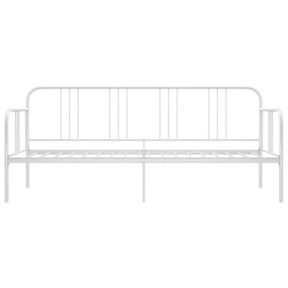 Slaapbankframe Metaal 90X200 Cm Wit