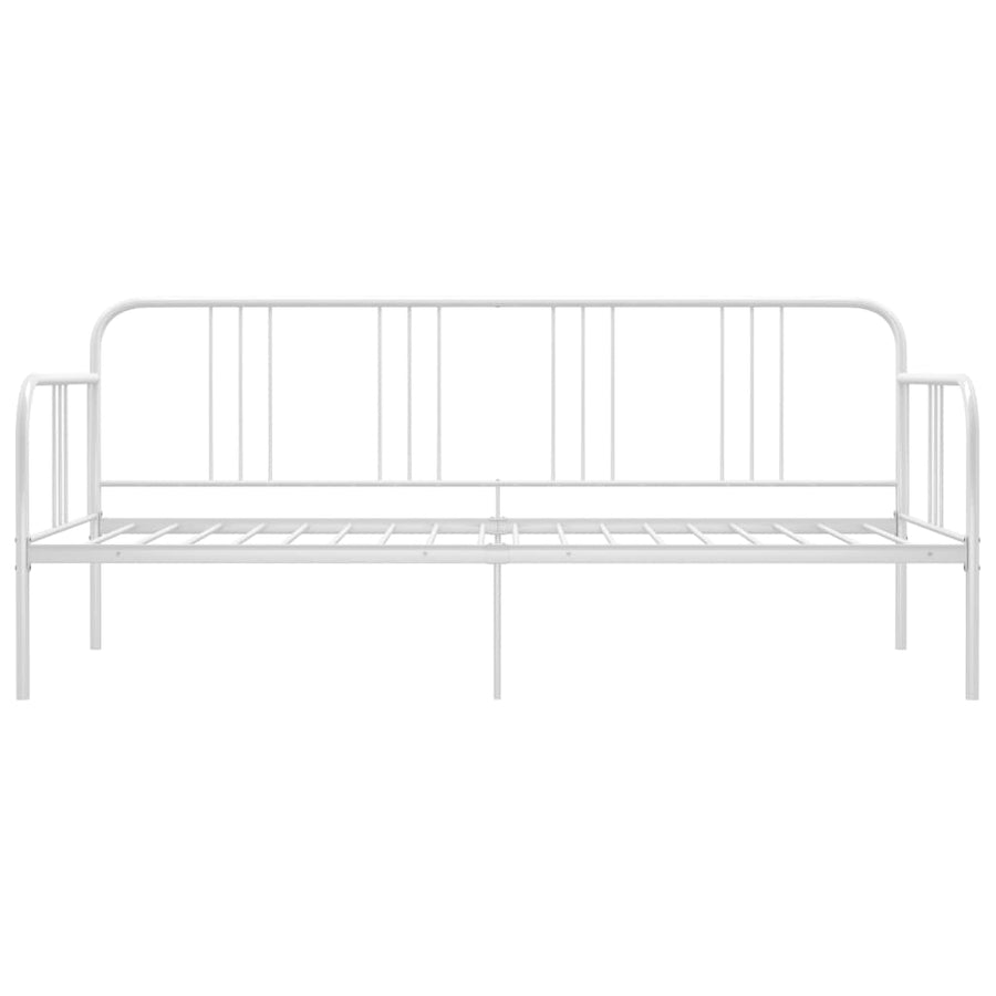 Slaapbankframe Metaal 90X200 Cm Wit