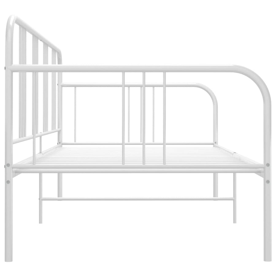 Slaapbankframe Metaal 90X200 Cm Wit