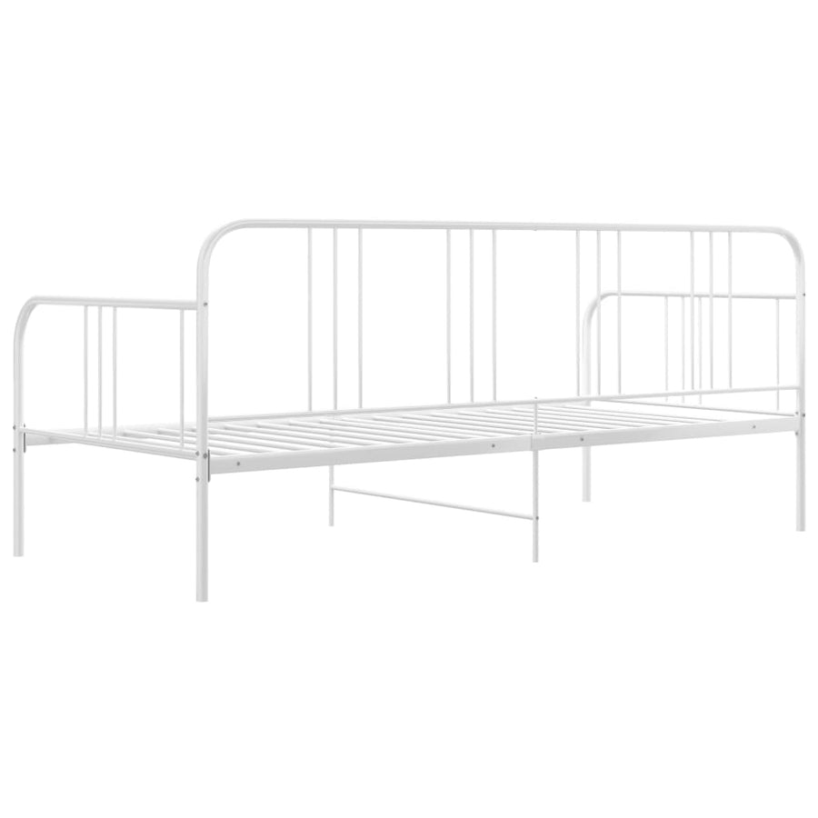 Slaapbankframe Metaal 90X200 Cm Wit