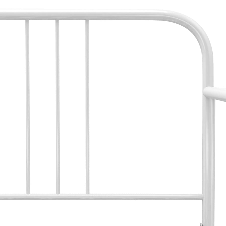 Slaapbankframe Metaal 90X200 Cm Wit