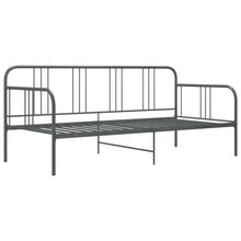Slaapbankframe Metaal 90X200 Cm Grijs