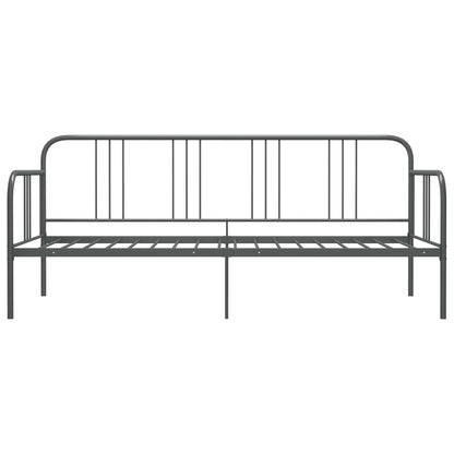 Slaapbankframe Metaal 90X200 Cm Grijs