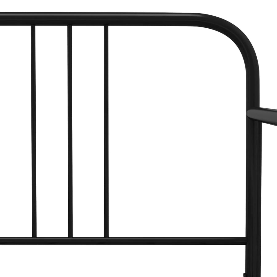 Slaapbankframe Uittrekbaar Metaal 90X200 Cm Zwart