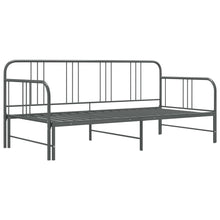 Slaapbankframe Uittrekbaar Metaal 90X200 Cm Grijs