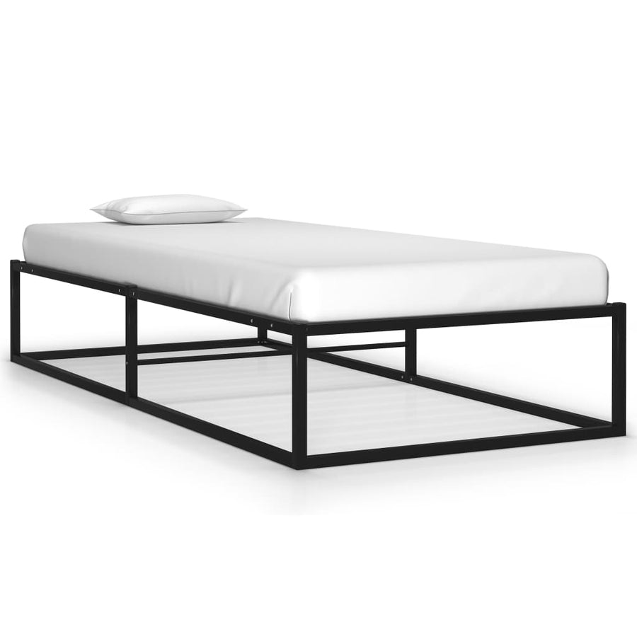 Bedframe Metaal Zwart 90 x 200 cm