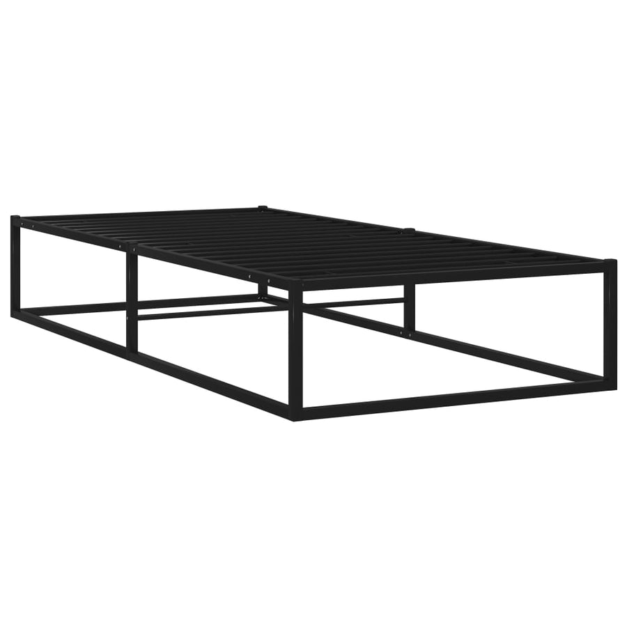 Bedframe Metaal Zwart 90 x 200 cm