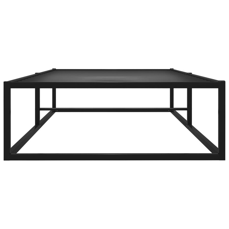 Bedframe Metaal Zwart 90 x 200 cm