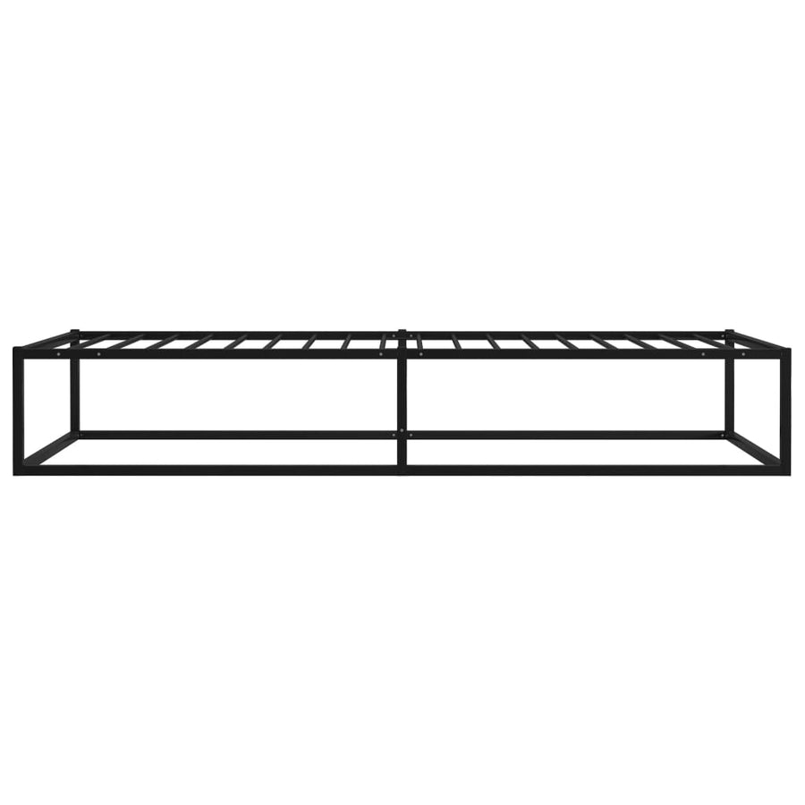 Bedframe Metaal Zwart 90 x 200 cm