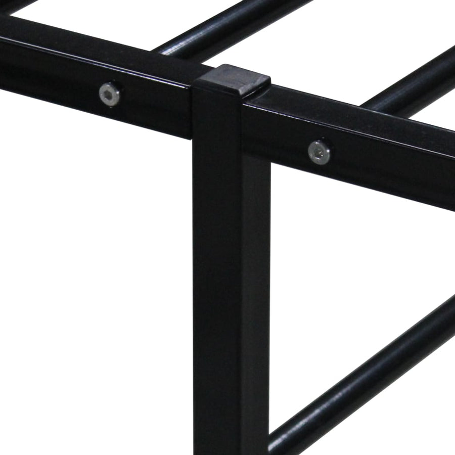 Bedframe Metaal Zwart 100 x 200 cm