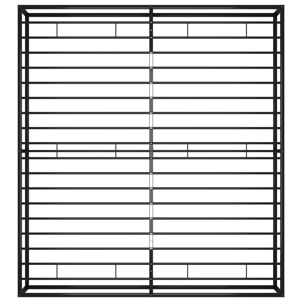Bedframe Metaal Zwart 140 x 200 cm