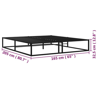 Bedframe Metaal Zwart 160 x 200 cm