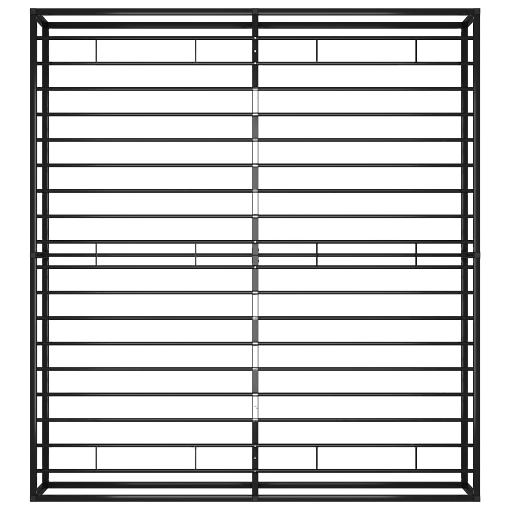Bedframe Metaal Zwart 180 x 200 cm