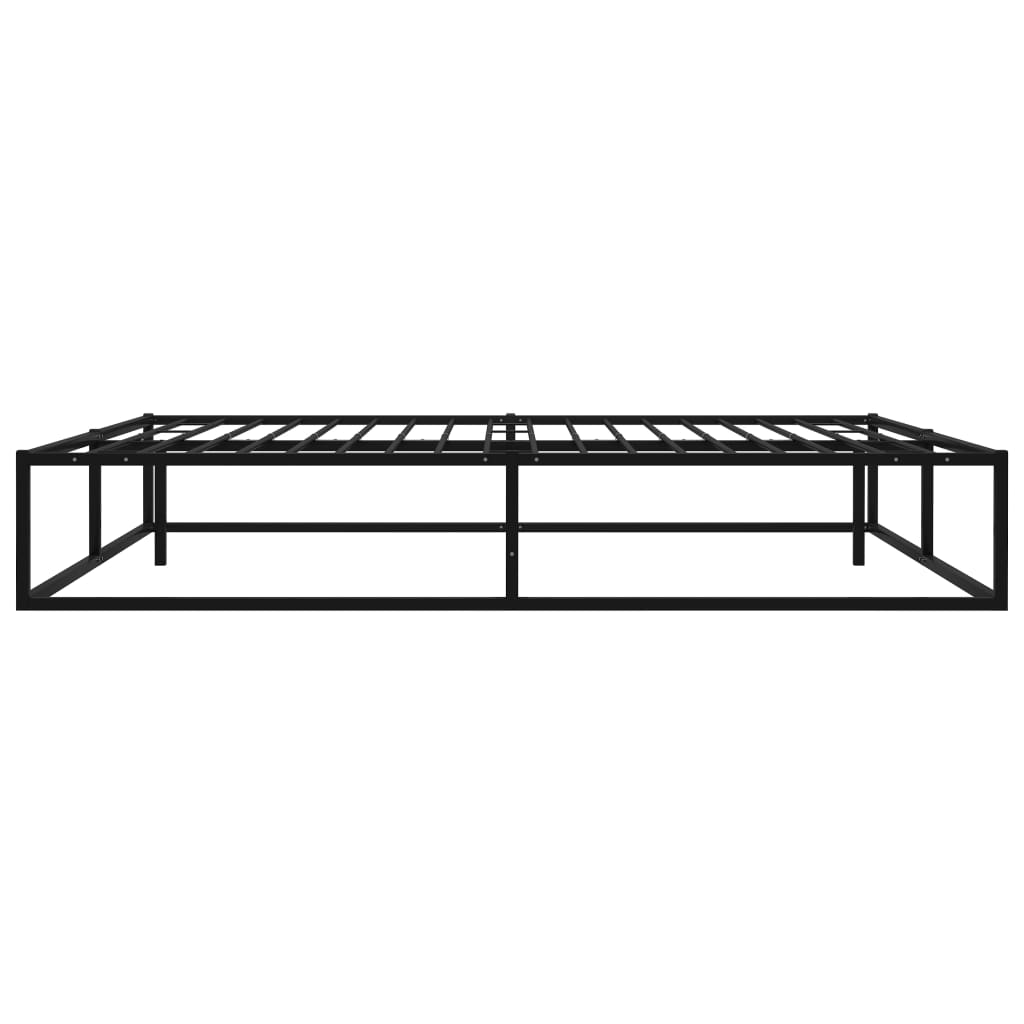 Bedframe Metaal Zwart 200 x 200 cm