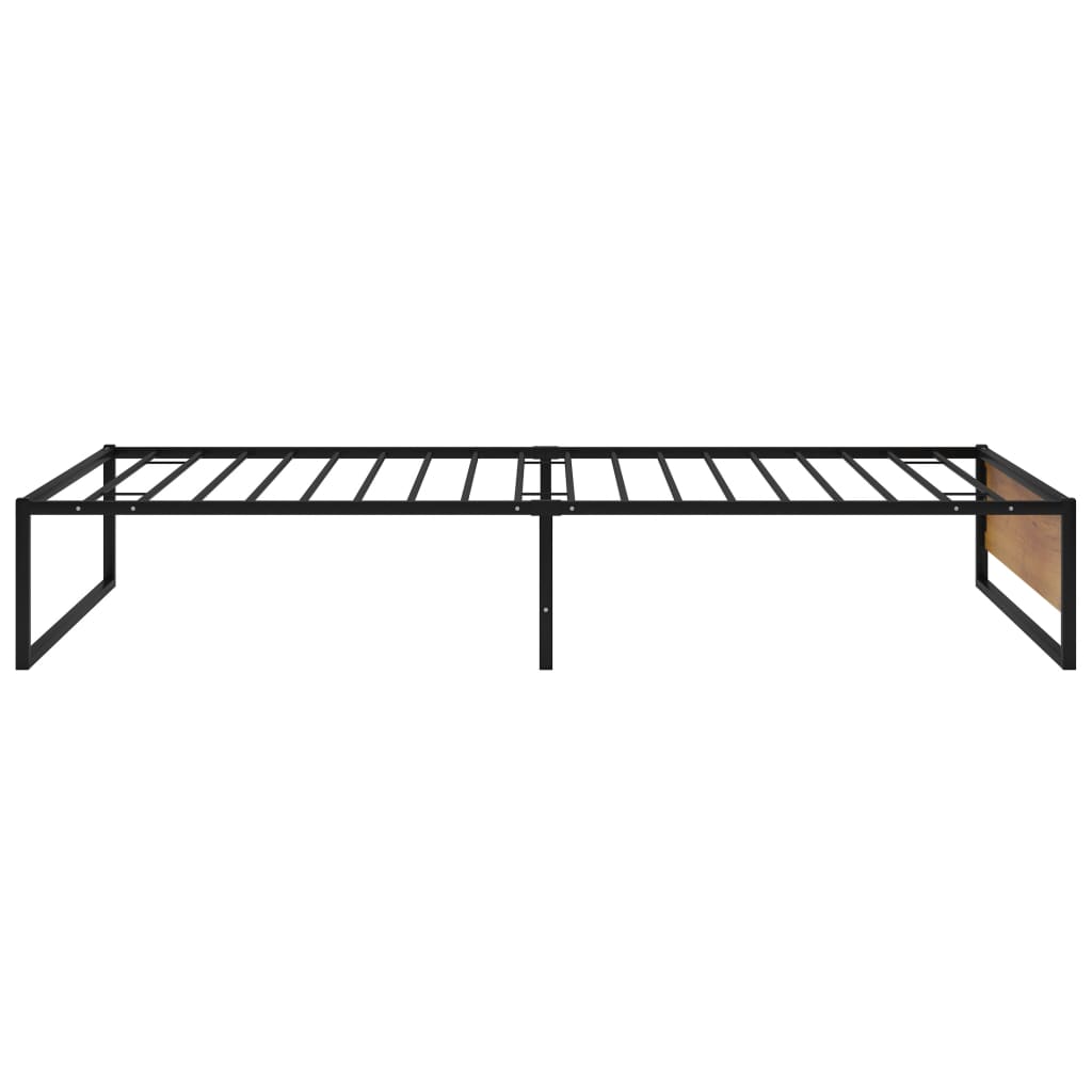 Bedframe Metaal Zwart 100 x 200 cm