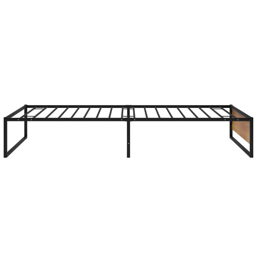 Bedframe Metaal Zwart 100 x 200 cm
