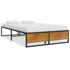 Bedframe Metaal Zwart 120 x 200 cm