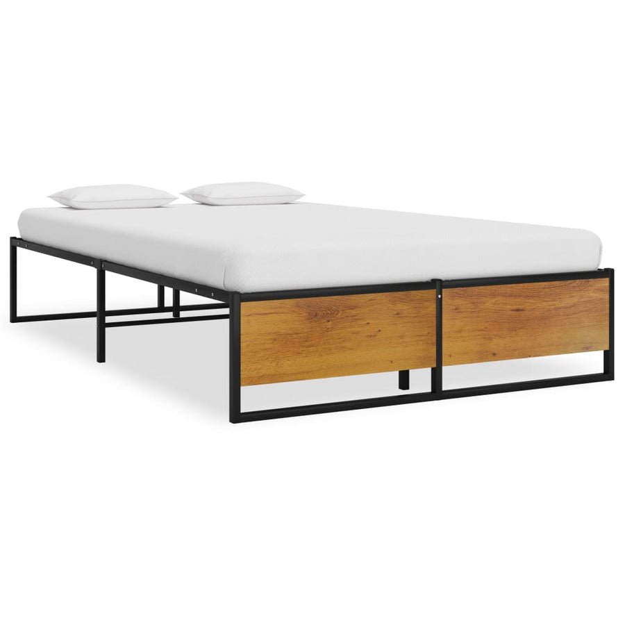 Bedframe Metaal Zwart 120 x 200 cm