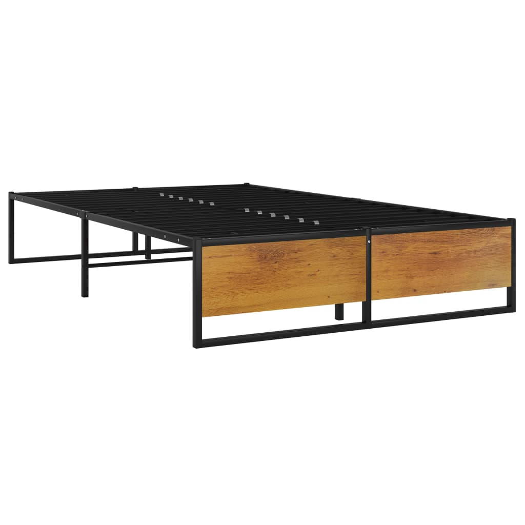 Bedframe Metaal Zwart 120 x 200 cm