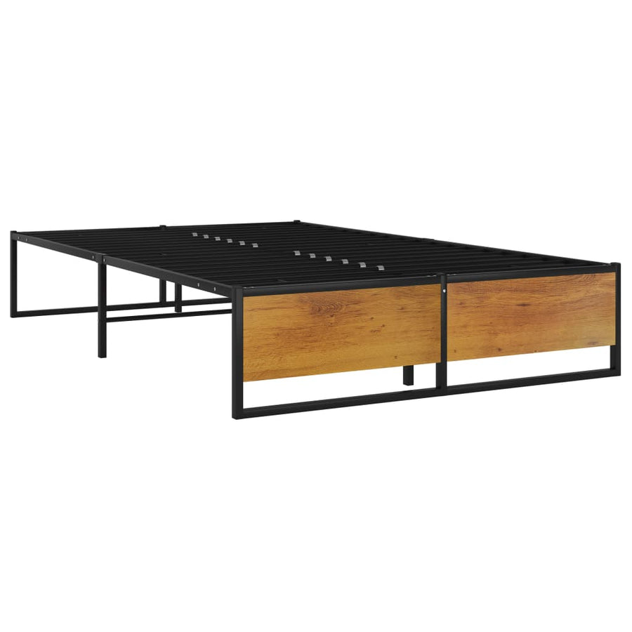 Bedframe Metaal Zwart 120 x 200 cm