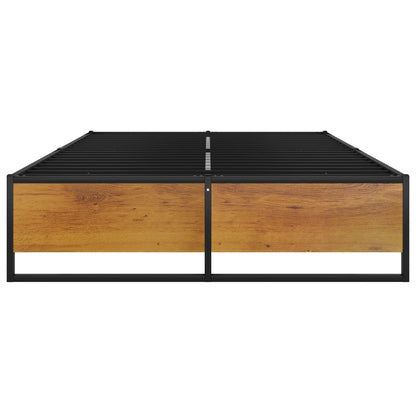 Bedframe Metaal Zwart 120 x 200 cm