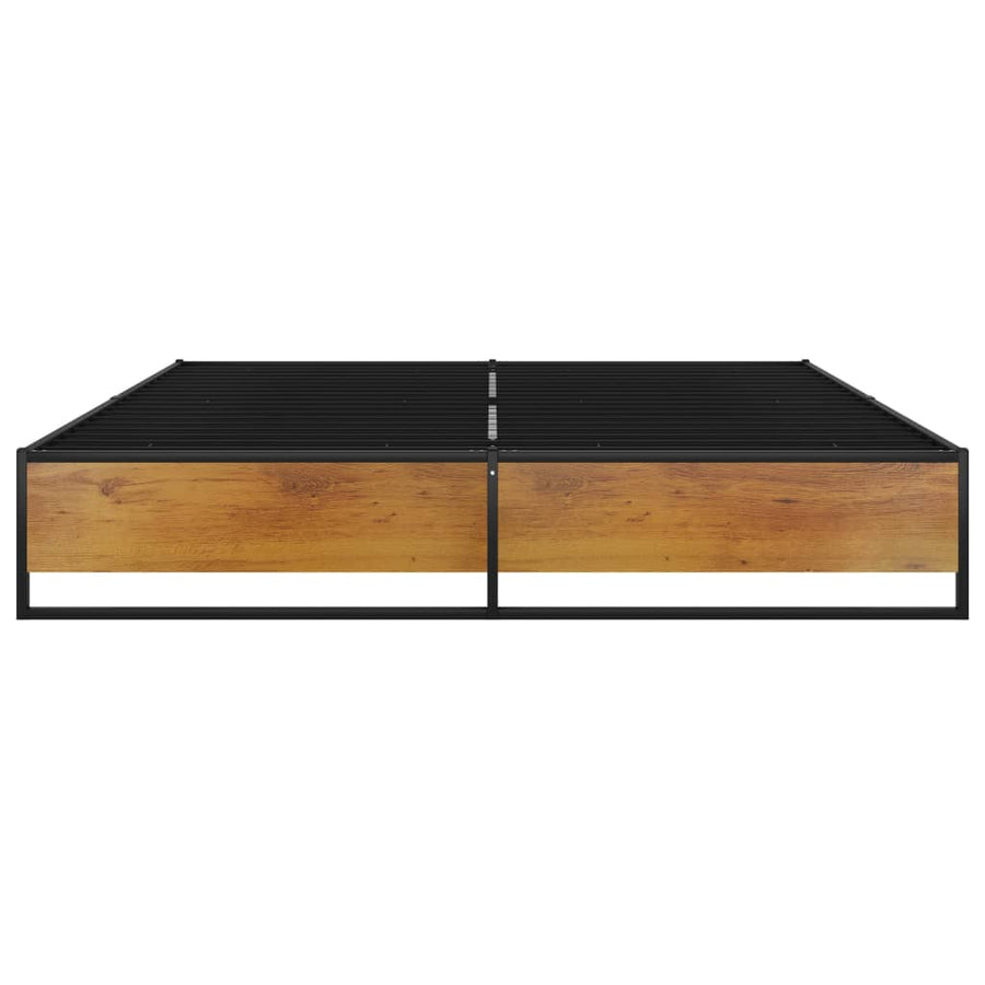 Bedframe Metaal Zwart 140 x 200 cm