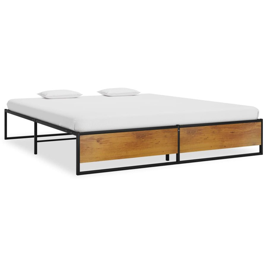 Bedframe Metaal Zwart 180 x 200 cm