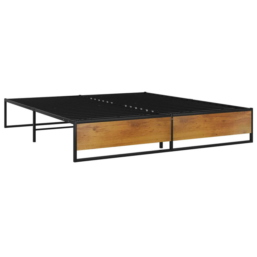 Bedframe Metaal Zwart 180 x 200 cm